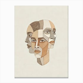 Three Faces Canvas Print