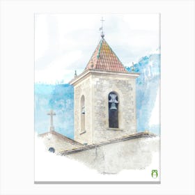 Bell Tower In Catalonia 20220102 230rt1ppub Canvas Print