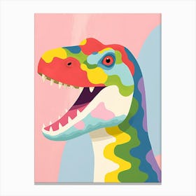 Colourful Dinosaur Camptosaurus 2 Canvas Print