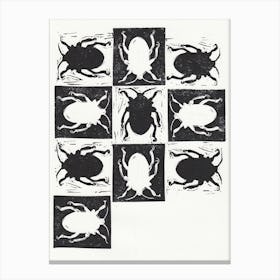Black&White Bugs Canvas Print