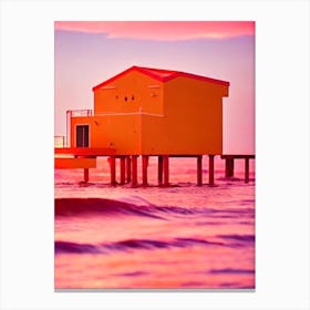 Fort Lauderdale Beach, Florida Pink Beach Canvas Print