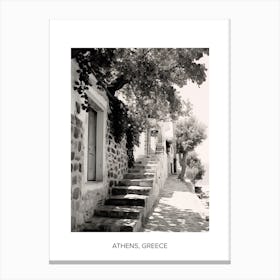 Poster Of Bodrum, Turkey, Photography In Black And White 8 Canvas Print