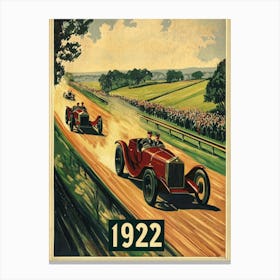 Aihrgdesign A Vintage Sports Poster For A 1922 Automobile Ral 6b16db14 2a3b 4cae A327 5681e1da7a53 3 Canvas Print