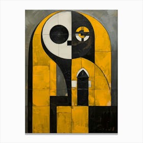 'Yellow And Black' 3 Canvas Print