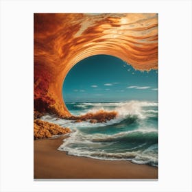 Underwater Ocean Wave Canvas Print