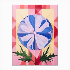 Phlox 1 Hilma Af Klint Inspired Pastel Flower Painting Canvas Print