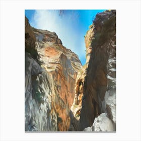 Canyons Of Zion Canvas Print