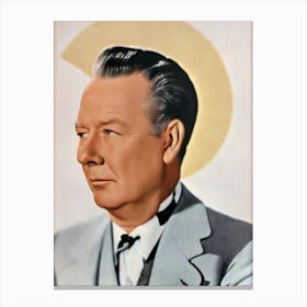 Charles Coburn Retro Collage Movies Canvas Print