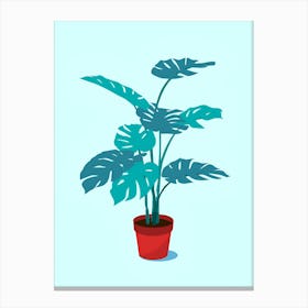 Monstera Plant 1 Canvas Print