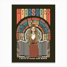 Woodstock Festival Poster Art Print Canvas Print