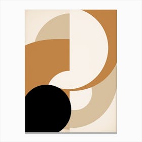 Bauhaus Mirage: Beige Canvas Print