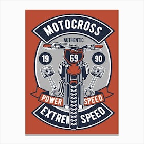 Motocross Extreme Speed 1 Canvas Print