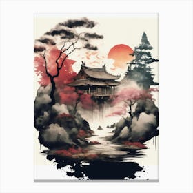 Japanese House Canvas Print