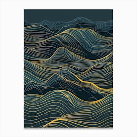 Abstract Wave Pattern 22 Canvas Print
