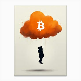 Bitcoin Cloud 4 Canvas Print