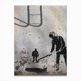 Bankesy Canvas Print