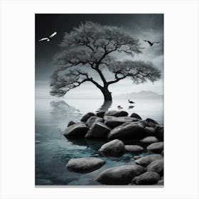 Tree In The Water 1 Canvas Print