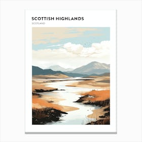 Scottish Highlands Scotland 1 Hiking Trail Landscape Poster Canvas Print