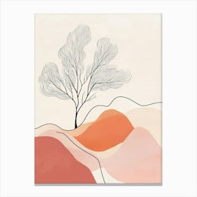 Tree In The Wind Canvas Print