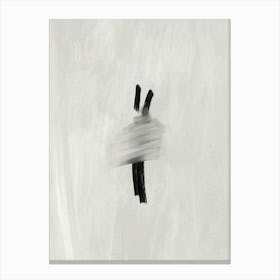 Black And White Painting Canvas Print