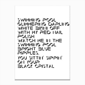 Black Cristal Canvas Print