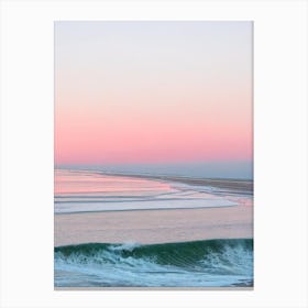 Camber Sands, East Sussex Pink Photography 2 Canvas Print