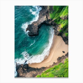 Aerial View Of A Beach 108 Canvas Print