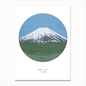 Mount Fuji Japan Mountain Canvas Print