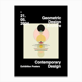 Geometric Design Archive Poster 15 Canvas Print