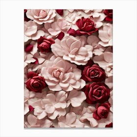 Roses Wallpaper Canvas Print