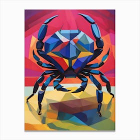 the abstract Crab Canvas Print