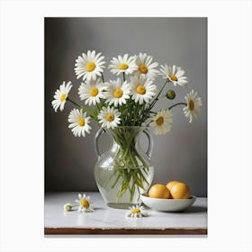 Daisies In A Vase 1 Canvas Print