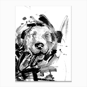 Dog Drawing Canvas Print