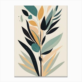 Abstract Leaves Canvas Print