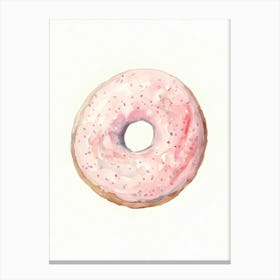 Pink Donut Canvas Print