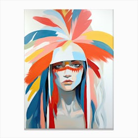 Bohemian Radiance, Native American Woman Canvas Print