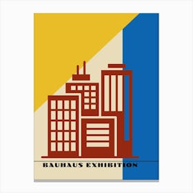 Bauhaus Blue Exhibition 11 Canvas Print