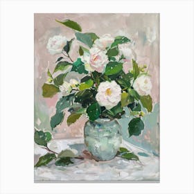 A World Of Flowers Camellia 4 Painting Canvas Print