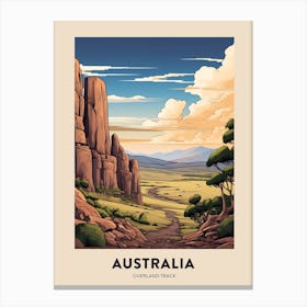 Overland Track Australia 2 Vintage Hiking Travel Poster Canvas Print