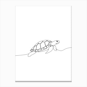 Turtle Line Art Stampe su tela