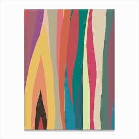 Abstract Painting Flames Canvas Print