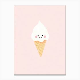 Kawaii Ice Cream Canvas Print