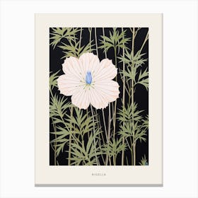 Flower Illustration Love In A Mist Nigella 3 Poster Canvas Print