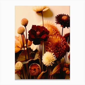 Autumn Flowers, Autumn Collection 1 Canvas Print