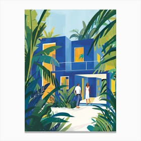 Tropical House 1 Canvas Print