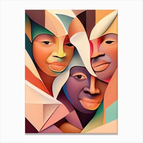 Cubicfaces Canvas Print