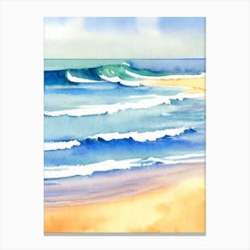 Mona Vale Beach 2, Australia Watercolour Canvas Print