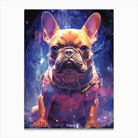 French Bulldog In Space Canvas Print