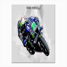 Franco Morbidelli Riders Street Art Canvas Print