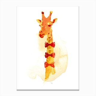 Elegant Giraffe Final Canvas Print